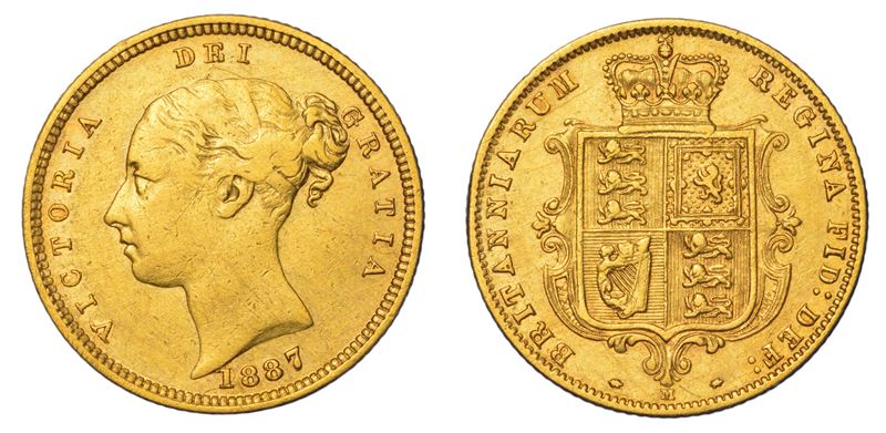AUSTRALIA. VICTORIA, 1837-1901. Half Sovereign 1887. Melbourne.  - Auction Light Numismatics - Cambi Casa d'Aste