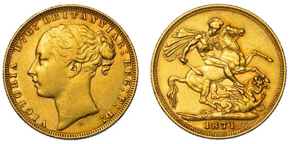 AUSTRALIA. VICTORIA, 1837-1901. Sovereign 1871. Sydney.