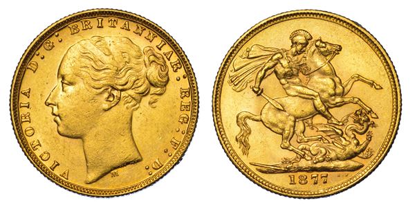 AUSTRALIA. VICTORIA, 1837-1901. Sovereign 1877. Melbourne.