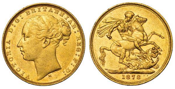 AUSTRALIA. VICTORIA, 1837-1901. Sovereign 1878. Melbourne.