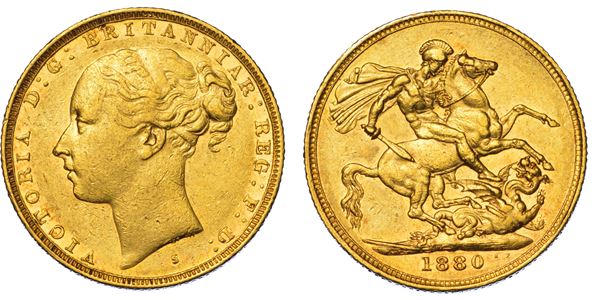 AUSTRALIA. VICTORIA, 1837-1901. Sovereign 1880. Sydney.