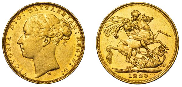AUSTRALIA. VICTORIA, 1837-1901. Sovereign 1880. Melbourne.