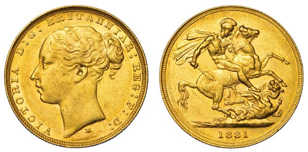 AUSTRALIA. VICTORIA, 1837-1901. Sovereign 1881. Melbourne.