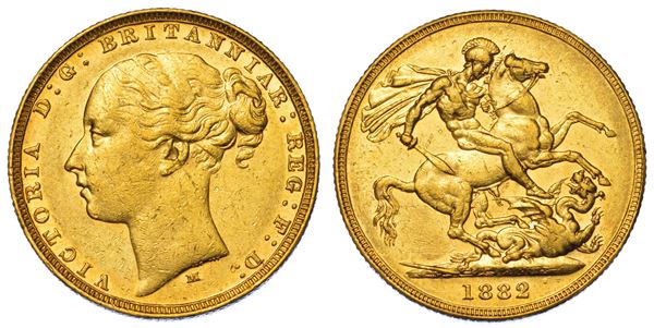 AUSTRALIA. VICTORIA, 1837-1901. Sovereign 1882. Melbourne.