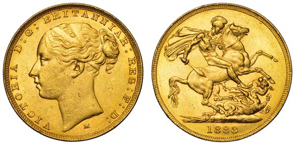 AUSTRALIA. VICTORIA, 1837-1901. Sovereign 1883. Melbourne.