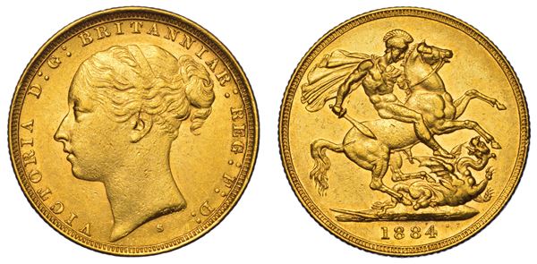 AUSTRALIA. VICTORIA, 1837-1901. Sovereign 1884. Sydney.