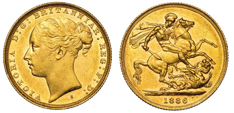 AUSTRALIA. VICTORIA, 1837-1901. Sovereign 1886. Sydney.  - Auction Light Numismatics - Cambi Casa d'Aste