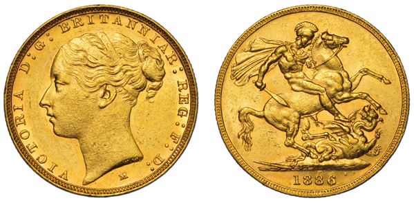 AUSTRALIA. VICTORIA, 1837-1901. Sovereign 1886. Melbourne.