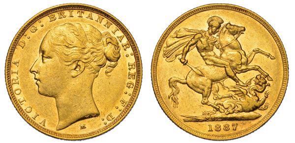 AUSTRALIA. VICTORIA, 1837-1901. Sovereign 1887. Melbourne.