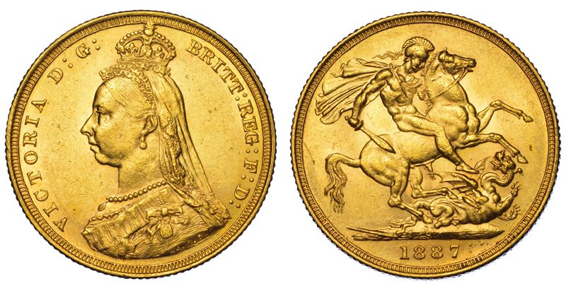 AUSTRALIA. VICTORIA, 1837-1901. Sovereign 1887. Sydney.  - Asta Numismatica Light - Cambi Casa d'Aste
