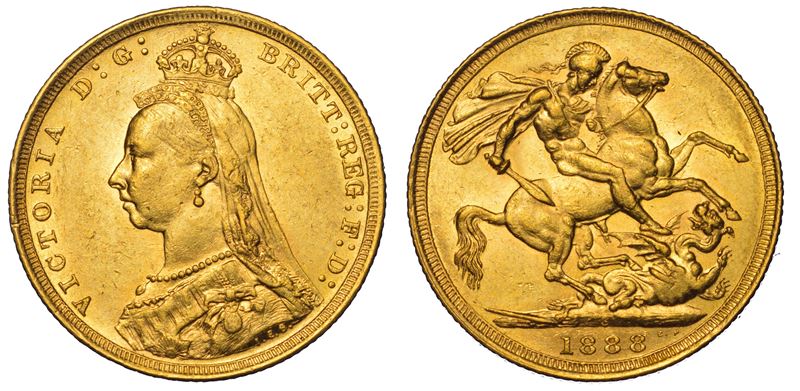 AUSTRALIA. VICTORIA, 1837-1901. Sovereign 1888. Sydney.  - Auction Light Numismatics - Cambi Casa d'Aste