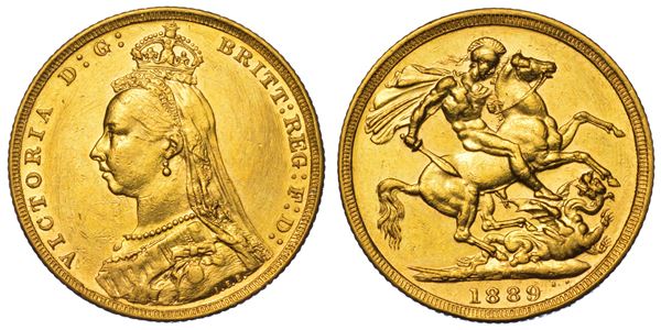 AUSTRALIA. VICTORIA, 1837-1901. Sovereign 1889. Melbourne.