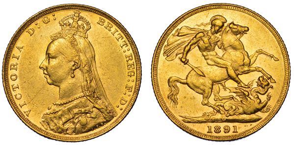 AUSTRALIA. VICTORIA, 1837-1901. Sovereign 1891. Melbourne.