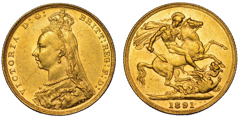 AUSTRALIA. VICTORIA, 1837-1901. Sovereign 1891. Melbourne.  - Asta Numismatica Light - Cambi Casa d'Aste