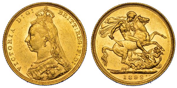 AUSTRALIA. VICTORIA, 1837-1901. Sovereign 1892. Sydney.