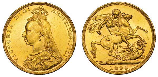 AUSTRALIA. VICTORIA, 1837-1901. Sovereign 1893. Melbourne.