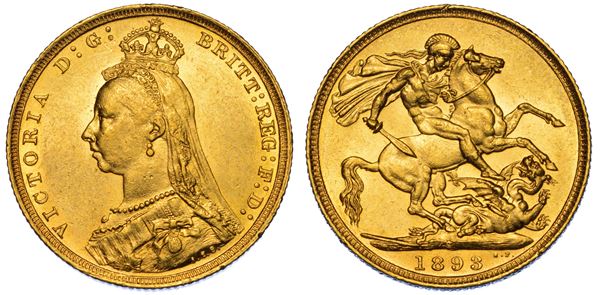 AUSTRALIA. VICTORIA, 1837-1901. Sovereign 1893. Sydney.