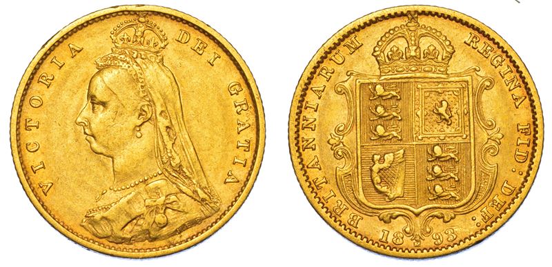 AUSTRALIA. VICTORIA, 1837-1901. Half Sovereign 1893. Melbourne.  - Auction Light Numismatics - Cambi Casa d'Aste