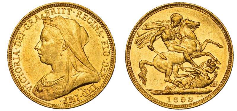 AUSTRALIA. VICTORIA, 1837-1901. Sovereign 1893. Melbourne.  - Auction Light Numismatics - Cambi Casa d'Aste