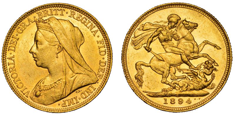 AUSTRALIA. VICTORIA, 1837-1901. Sovereign 1894. Sydney.  - Auction Light Numismatics - Cambi Casa d'Aste