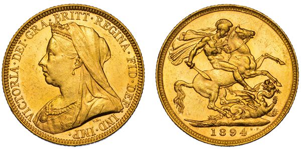 AUSTRALIA. VICTORIA, 1837-1901. Sovereign 1894. Melbourne.
