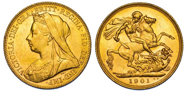 AUSTRALIA. VICTORIA, 1837-1901. Sovereign 1901. Melbourne.