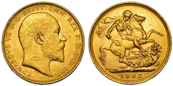 AUSTRALIA. EDWARD VII, 1902-1910. Sovereign 1902. Melbourne.