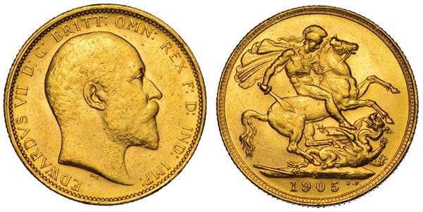 AUSTRALIA. EDWARD VII, 1902-1910. Sovereign 1905. Sydney.