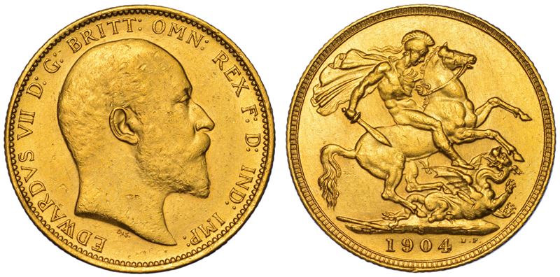AUSTRALIA. EDWARD VII, 1902-1910. Sovereign 1904. Sydney.  - Asta Numismatica Light - Cambi Casa d'Aste