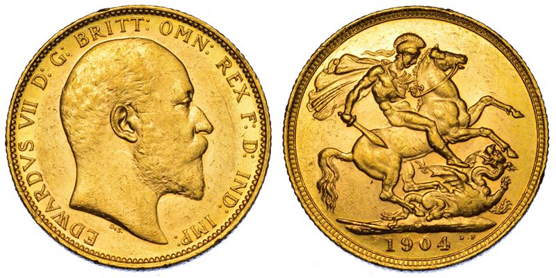 AUSTRALIA. EDWARD VII, 1902-1910. Sovereign 1904. Melbourne.  - Asta Numismatica Light - Cambi Casa d'Aste