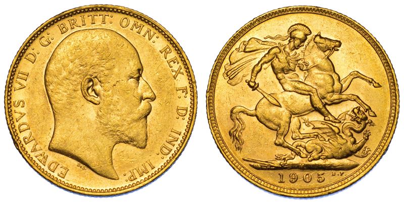 AUSTRALIA. EDWARD VII, 1902-1910. Sovereign 1905. Melbourne.  - Asta Numismatica Light - Cambi Casa d'Aste