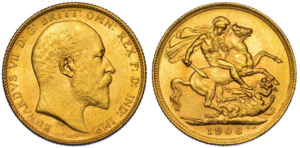 AUSTRALIA. EDWARD VII, 1902-1910. Sovereign 1906. Melbourne.