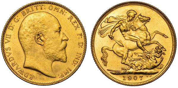 AUSTRALIA. EDWARD VII, 1902-1910. Sovereign 1907. Sydney.