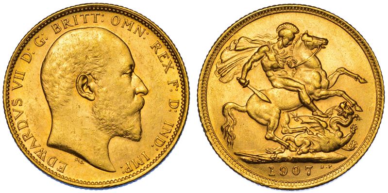 AUSTRALIA. EDWARD VII, 1902-1910. Sovereign 1907. Melbourne.  - Asta Numismatica Light - Cambi Casa d'Aste