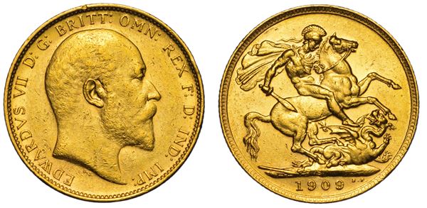 AUSTRALIA. EDWARD VII, 1902-1910. Sovereign 1909. Sydney.