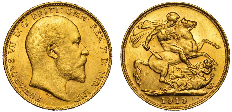 AUSTRALIA. EDWARD VII, 1902-1910. Sovereign 1910. Sydney.  - Auction Light Numismatics - Cambi Casa d'Aste