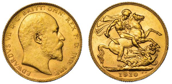 AUSTRALIA. EDWARD VII, 1902-1910. Sovereign 1910. Perth.