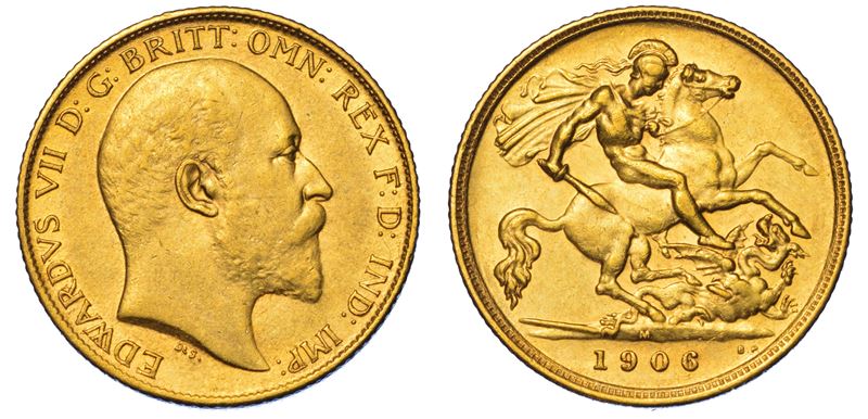 AUSTRALIA. EDWARD VII, 1902-1910. Half Sovereign 1906. Melbourne.  - Asta Numismatica Light - Cambi Casa d'Aste