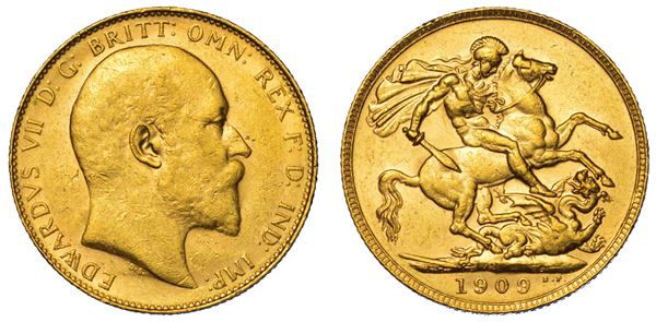 AUSTRALIA. EDWARD VII, 1902-1910. Sovereign 1909. Perth.