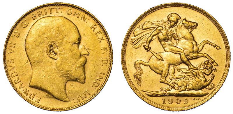 AUSTRALIA. EDWARD VII, 1902-1910. Sovereign 1909. Perth.  - Asta Numismatica Light - Cambi Casa d'Aste