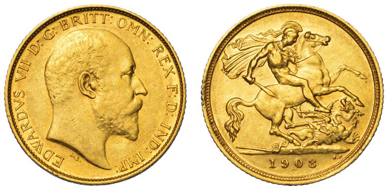 AUSTRALIA. EDWARD VII, 1902-1910. Half Sovereign 1908. Sydney.  - Auction Light Numismatics - Cambi Casa d'Aste