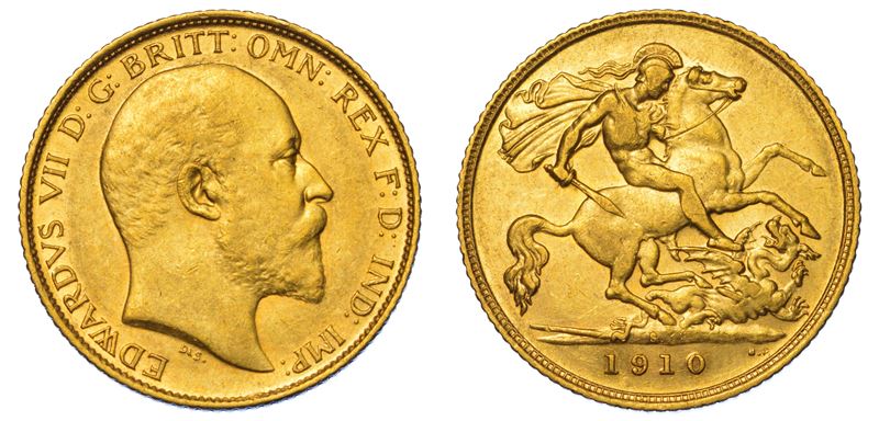 AUSTRALIA. EDWARD VII, 1902-1910. Half Sovereign 1910. Sydney.  - Asta Numismatica Light - Cambi Casa d'Aste