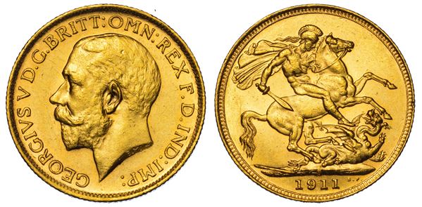 AUSTRALIA. GEORGE V, 1910-1936. Sovereign 1911. Sydney.