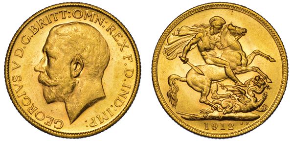 AUSTRALIA. GEORGE V, 1910-1936. Sovereign 1912. Melbourne.