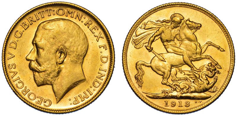 AUSTRALIA. GEORGE V, 1910-1936. Sovereign 1913. Melbourne.  - Auction Light Numismatics - Cambi Casa d'Aste