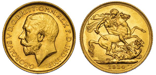 AUSTRALIA. GEORGE V, 1910-1936. Sovereign 1914. Sydney.