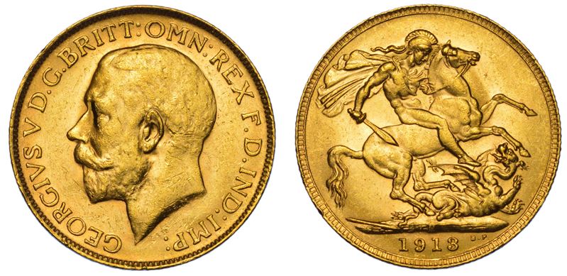 AUSTRALIA. GEORGE V, 1910-1936. Sovereign 1913. Perth.  - Auction Light Numismatics - Cambi Casa d'Aste