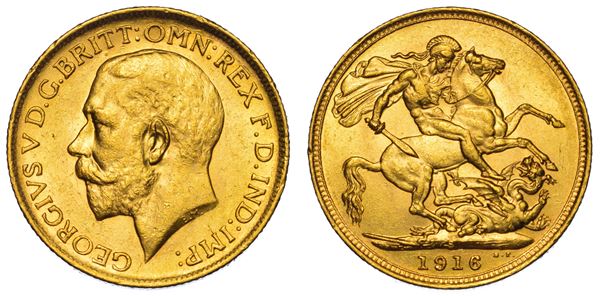 AUSTRALIA. GEORGE V, 1910-1936. Sovereign 1916. Sydney.