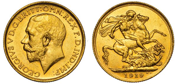 AUSTRALIA. GEORGE V, 1910-1936. Sovereign 1919. Sydney.