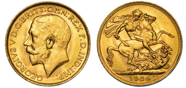 AUSTRALIA. GEORGE V, 1910-1936. Sovereign 1924. Melbourne.